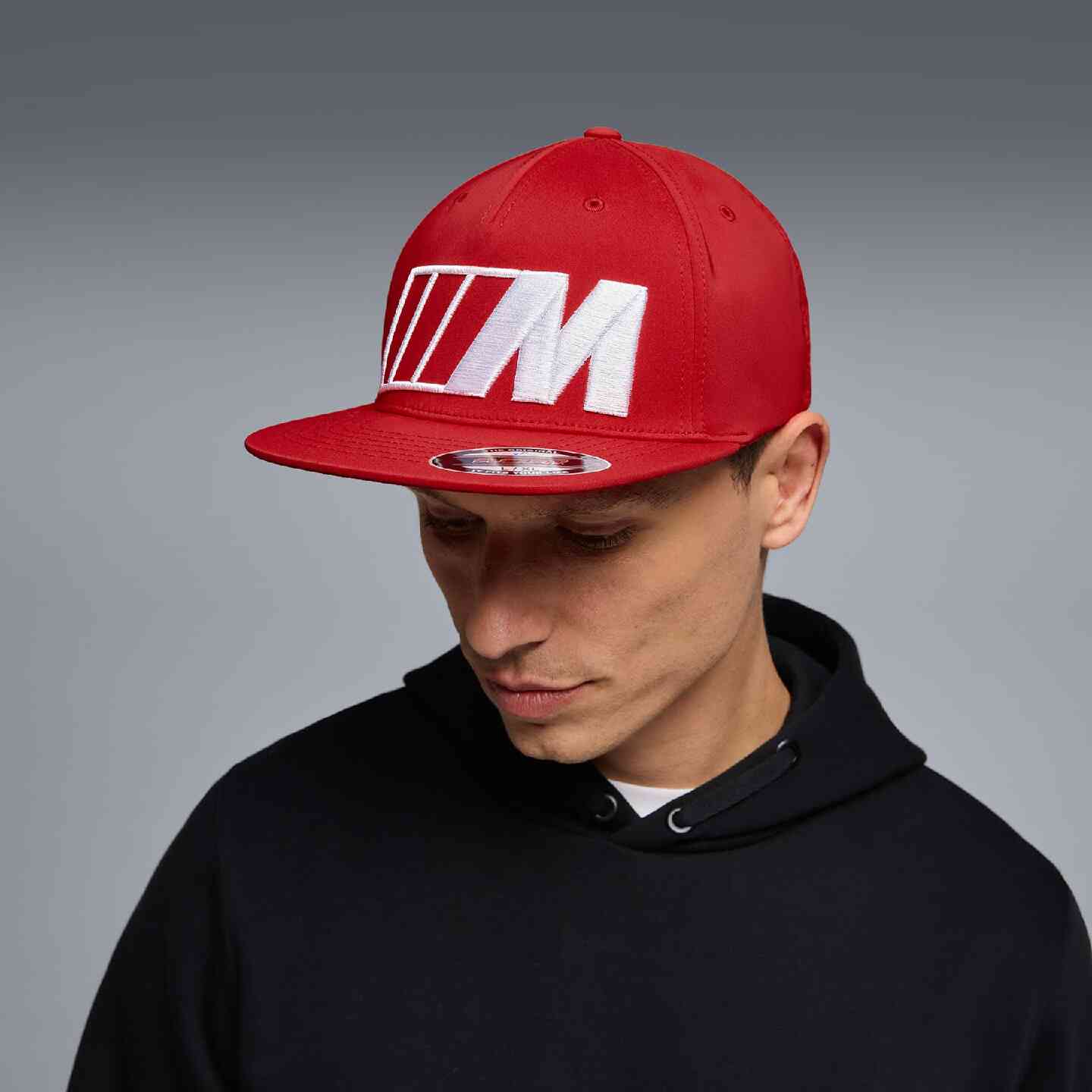 BMW M Cap Flat Brim Red view 4