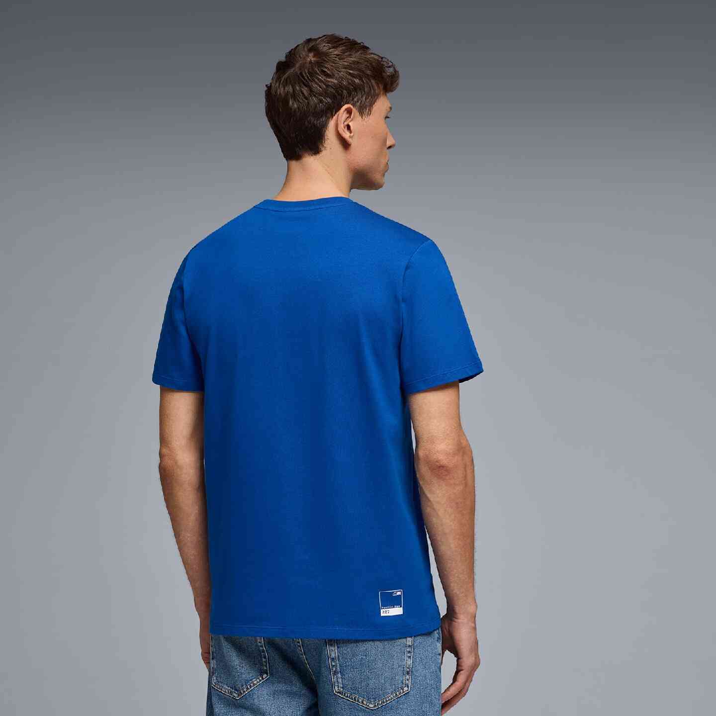 BMW M Unisex T-Shirt Logo Blue Regular Fit view 4