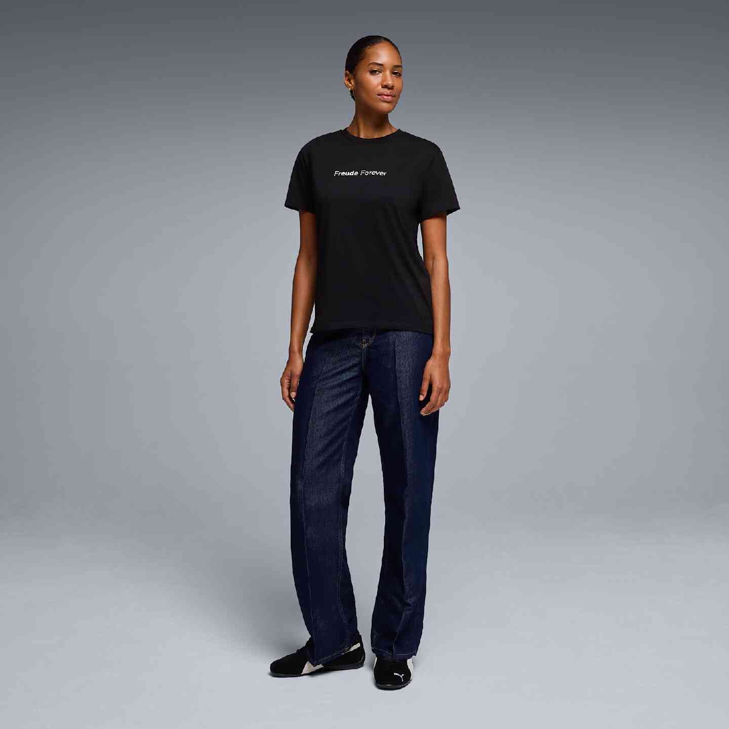 BMW Ladies T-Shirt Claim Black Regular Fit view 6