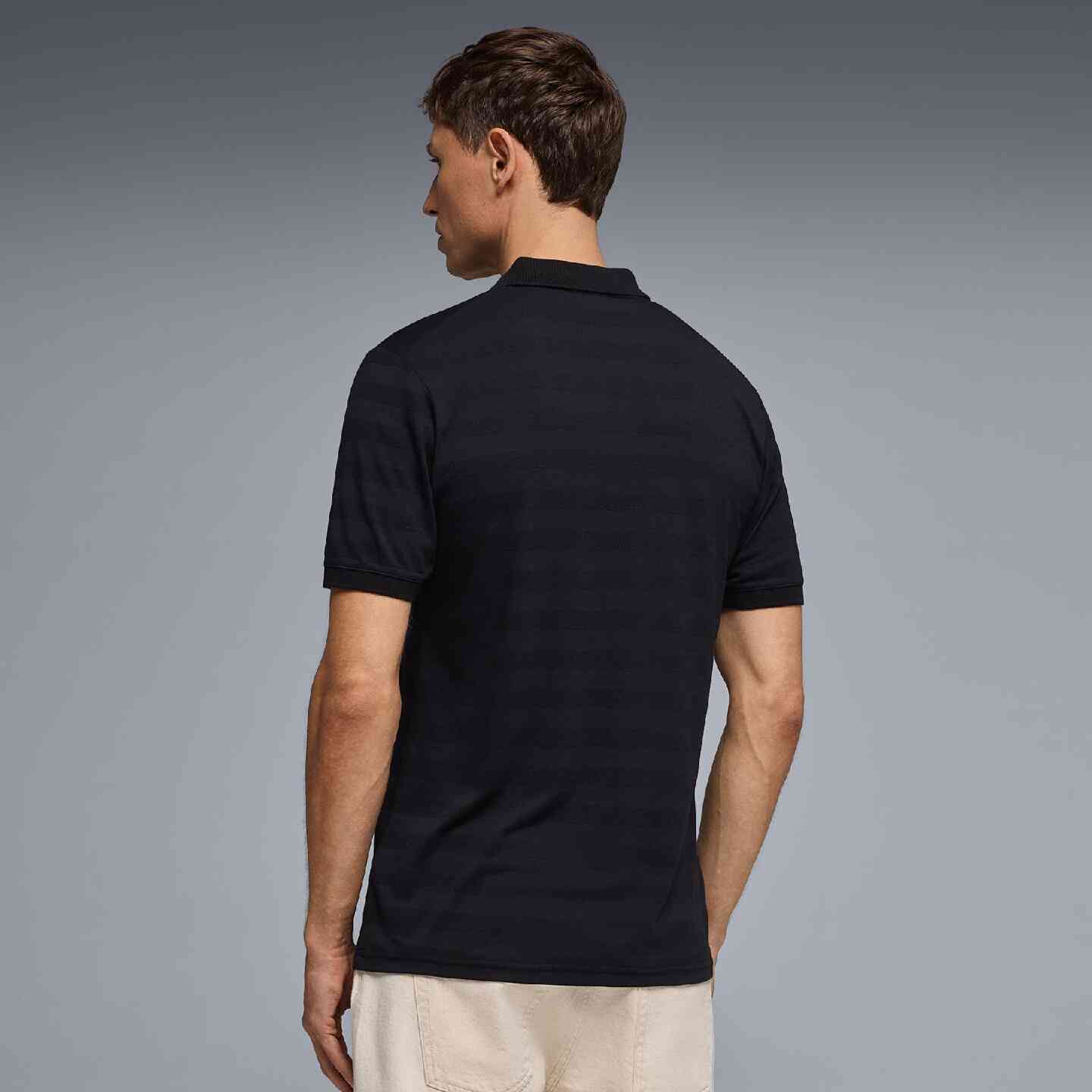 BMW Men's Polo Shirt Performance Black Regular Fit view 4