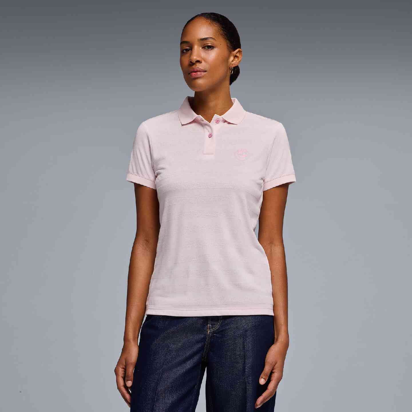 BMW Ladies Polo Shirt Performance Pink Regular Fit view 3