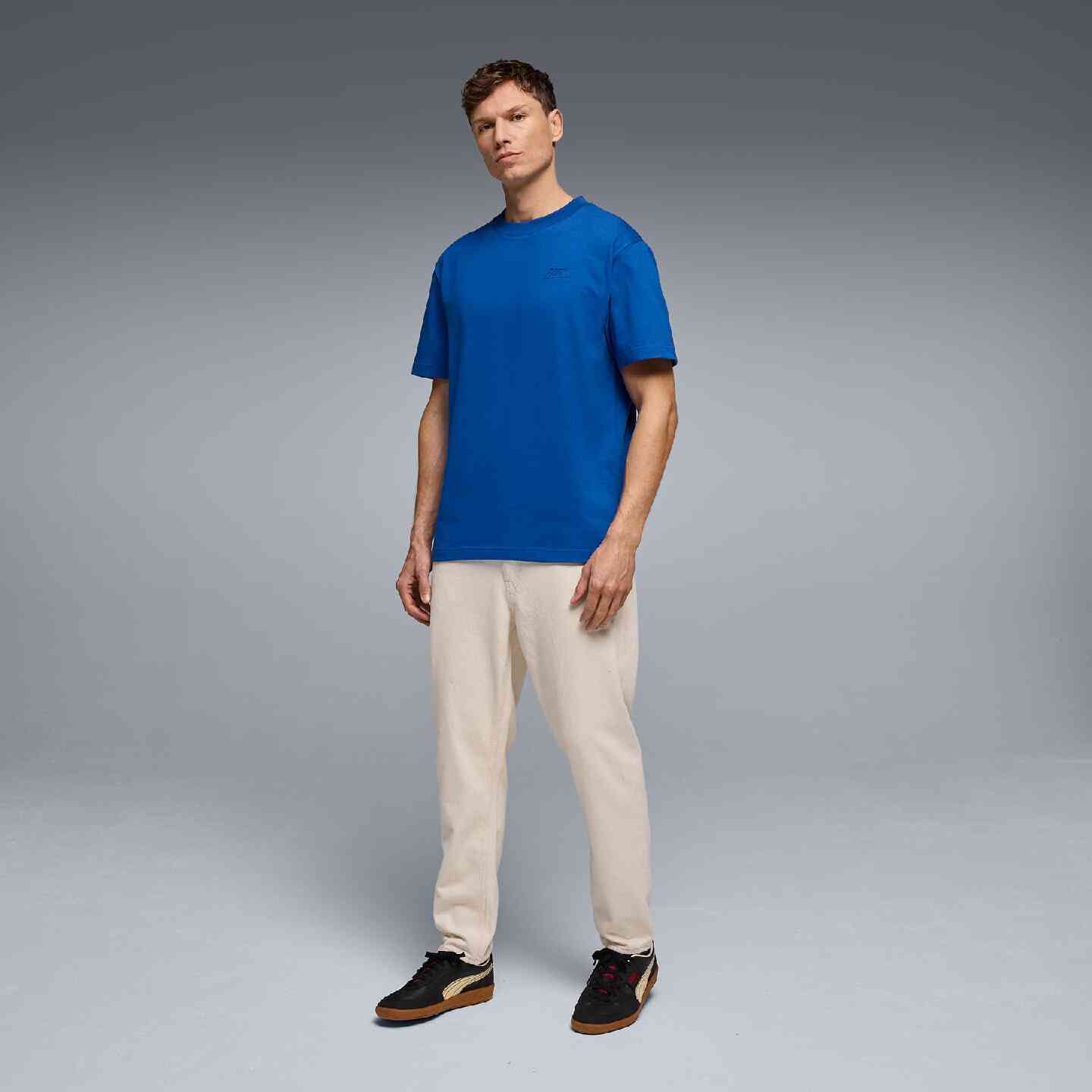 BMW M Unisex T-Shirt Logo Reverse Blue Oversized Fit view 5