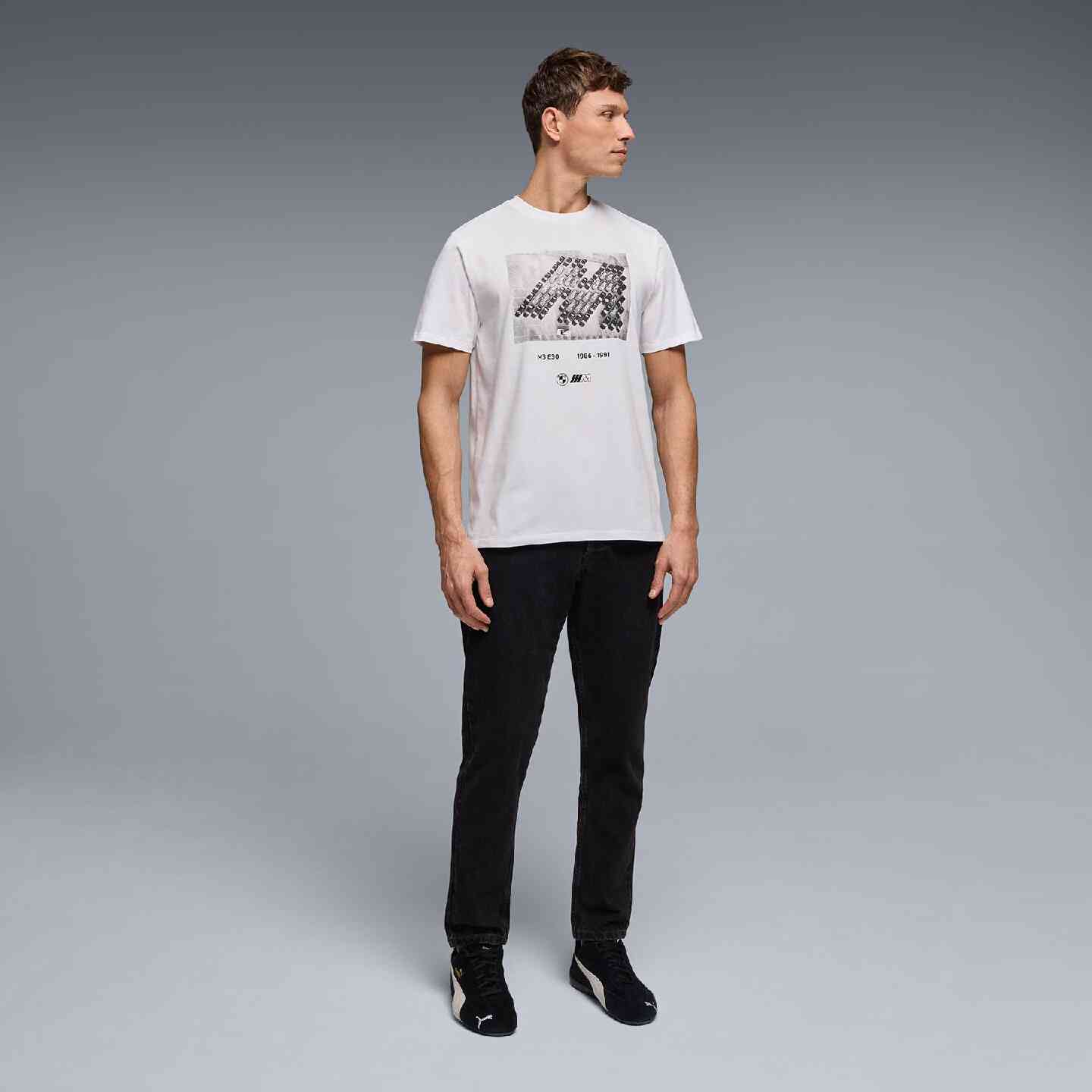 BMW M T-Shirt Graphic 2 White Regular Fit view 6