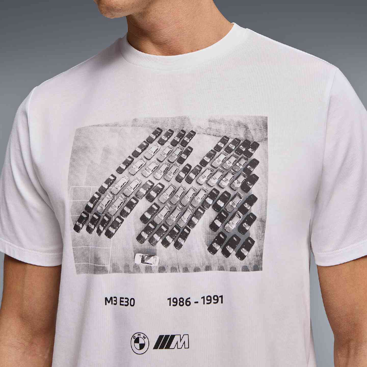 BMW M T-Shirt Graphic 2 White Regular Fit view 3