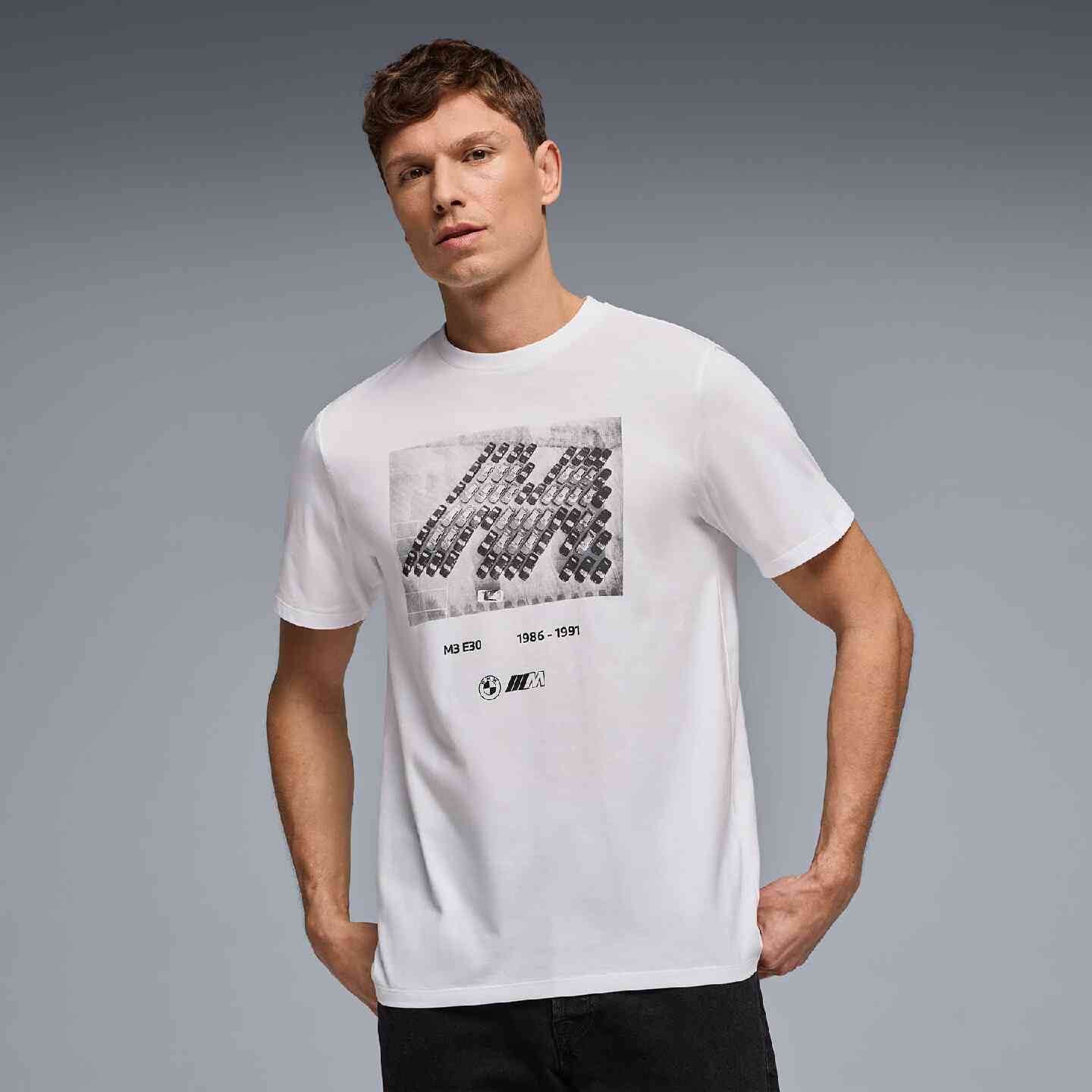 BMW M T-Shirt Graphic 2 White Regular Fit view 5