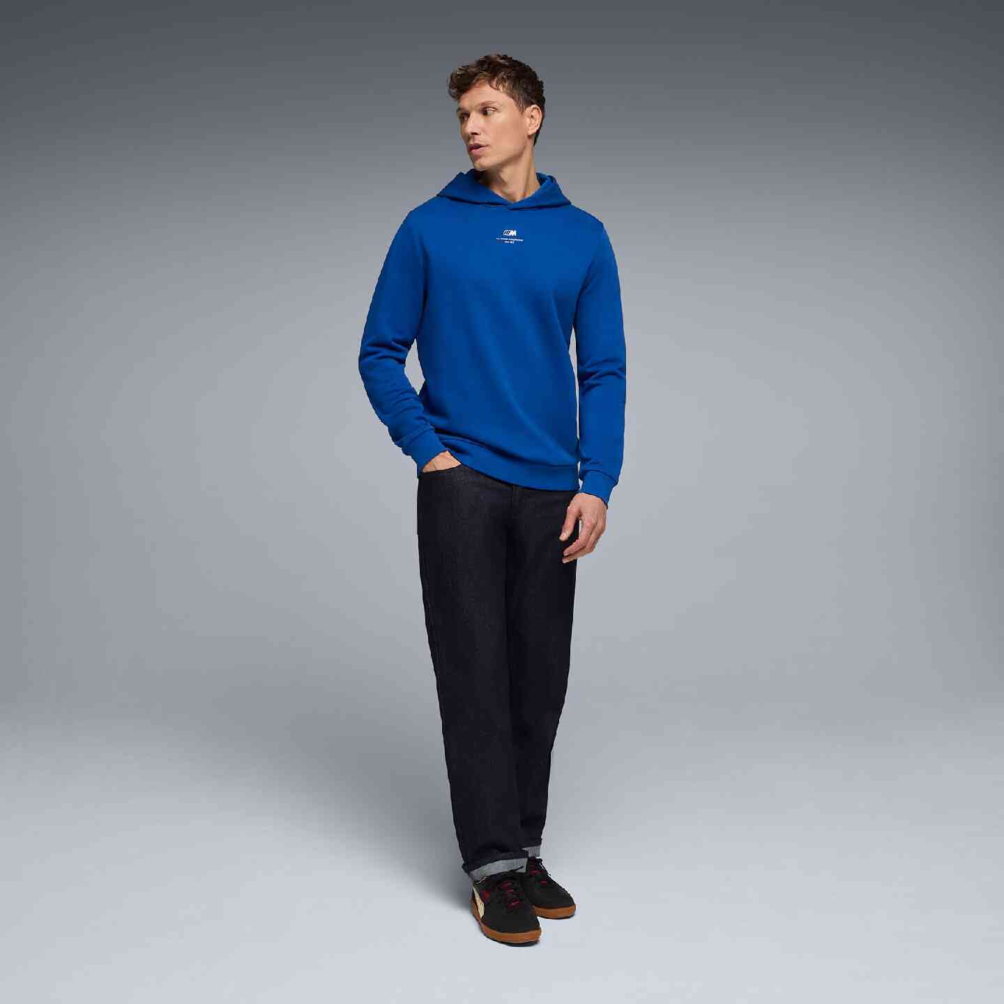 BMW M Unisex Sweater Logo Blue Regular Fit view 5