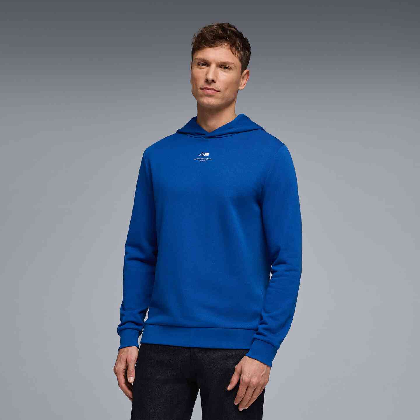 BMW M Unisex Sweater Logo Blue Regular Fit view 3
