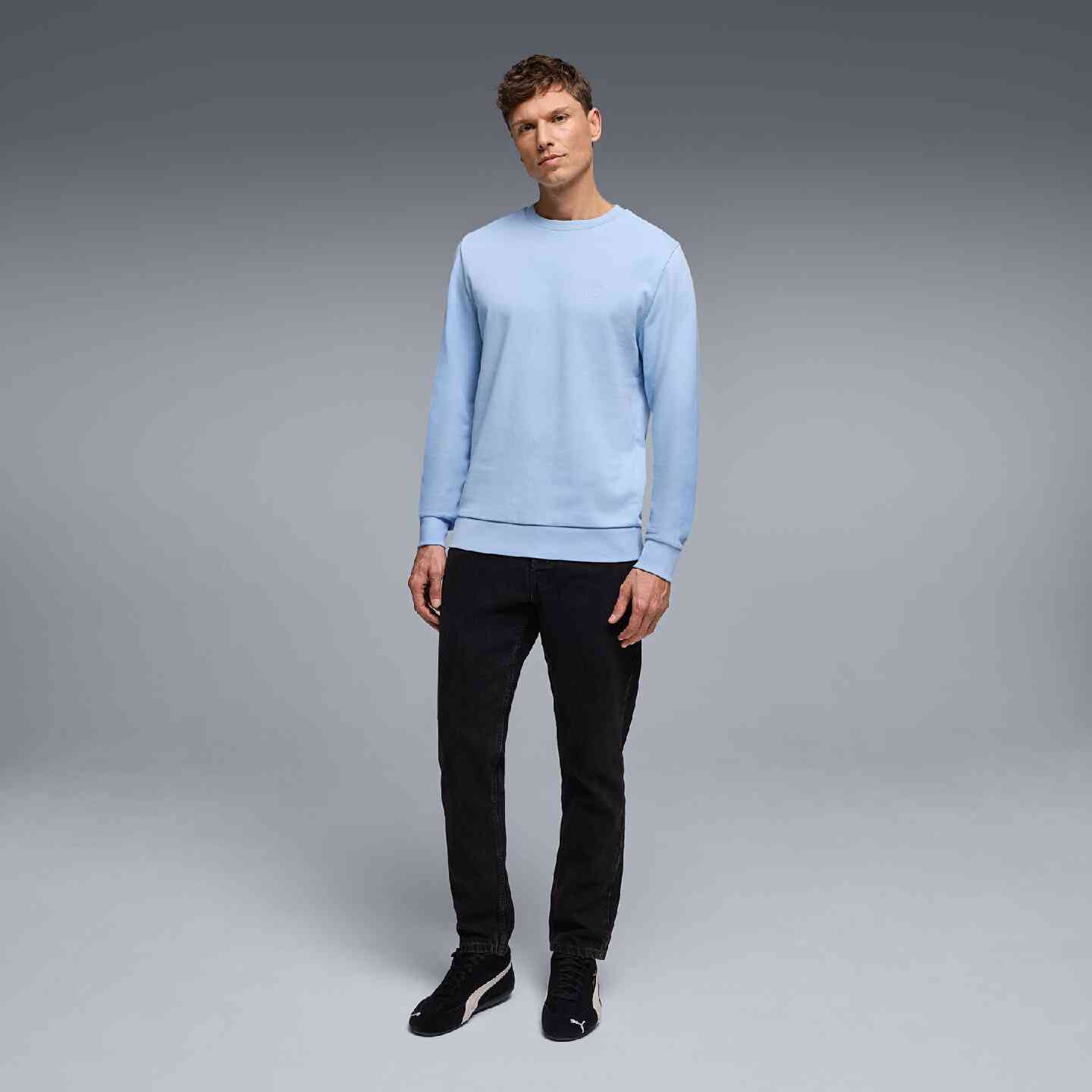 BMW Unisex Sweater Arc Light Blue Regular Fit view 6