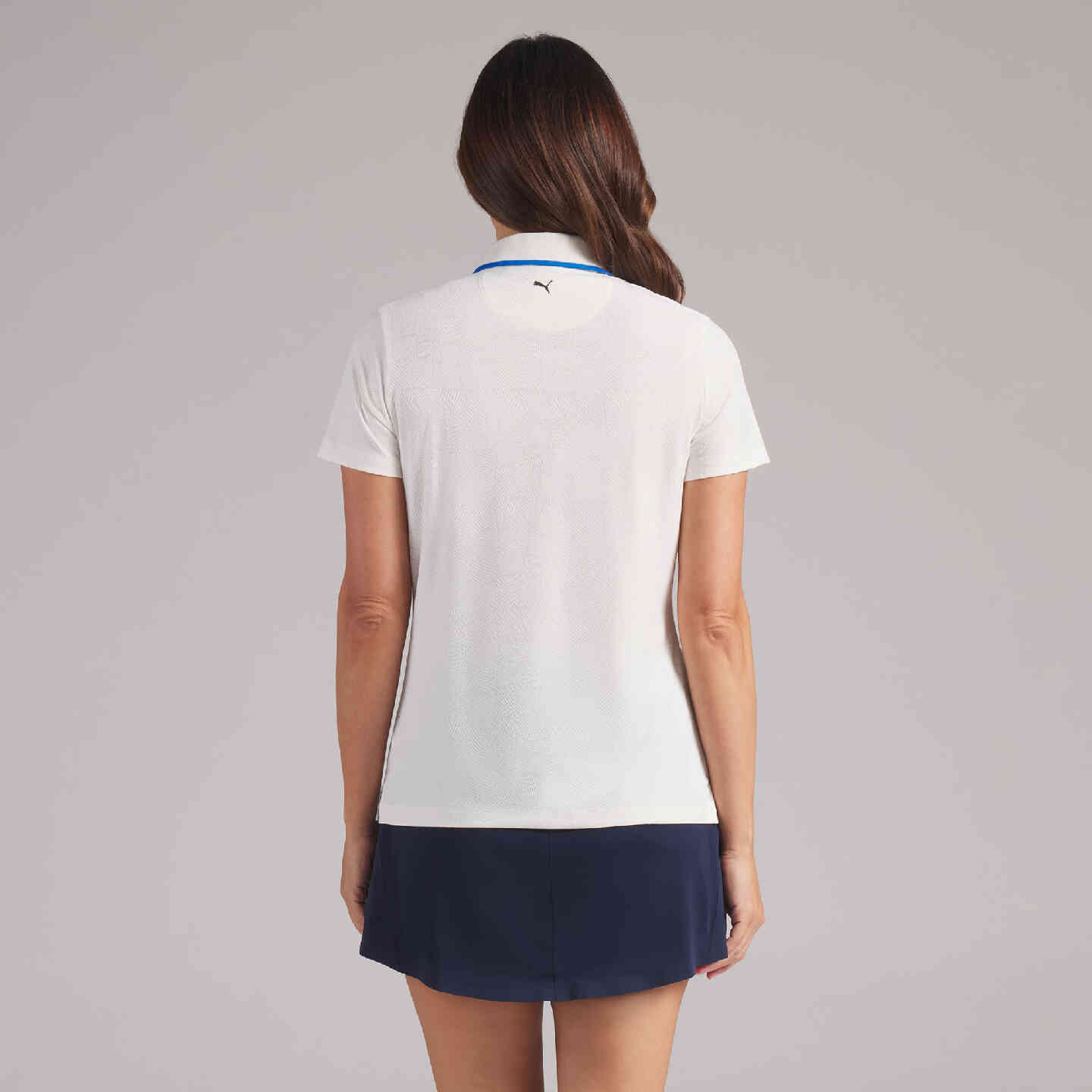 PUMA | BMW Women's Twisted Diamond Polo Warm White Regular Fit view 6