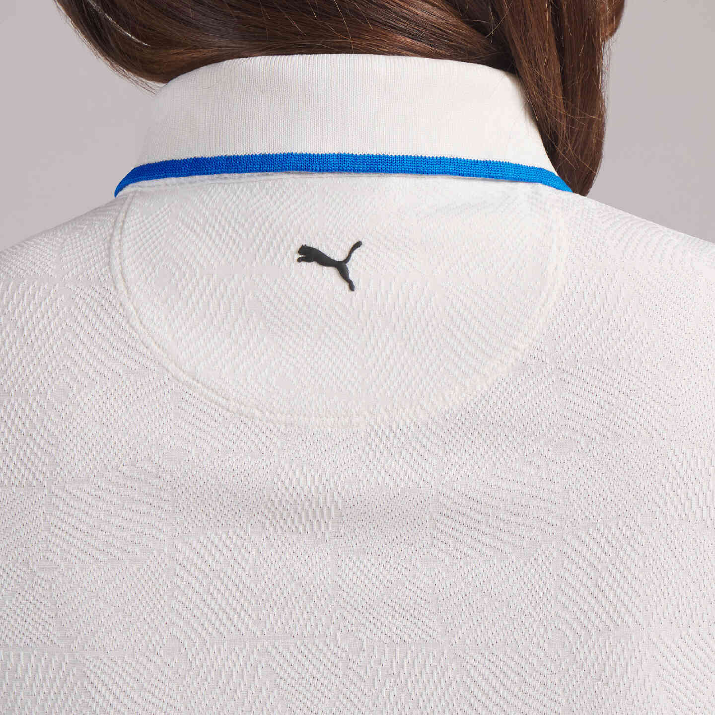 PUMA | BMW Women's Twisted Diamond Polo Warm White Regular Fit view 4