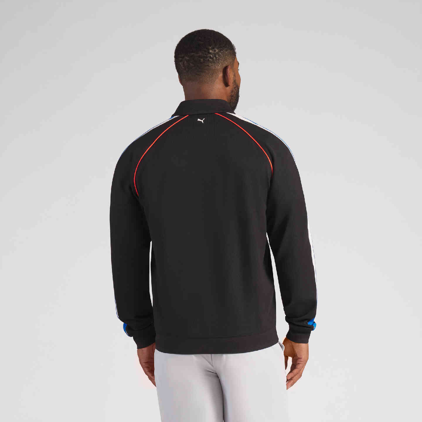 PUMA | BMW Men's T7 Jacket Black Shoulder Stripe Performance Fit view 5