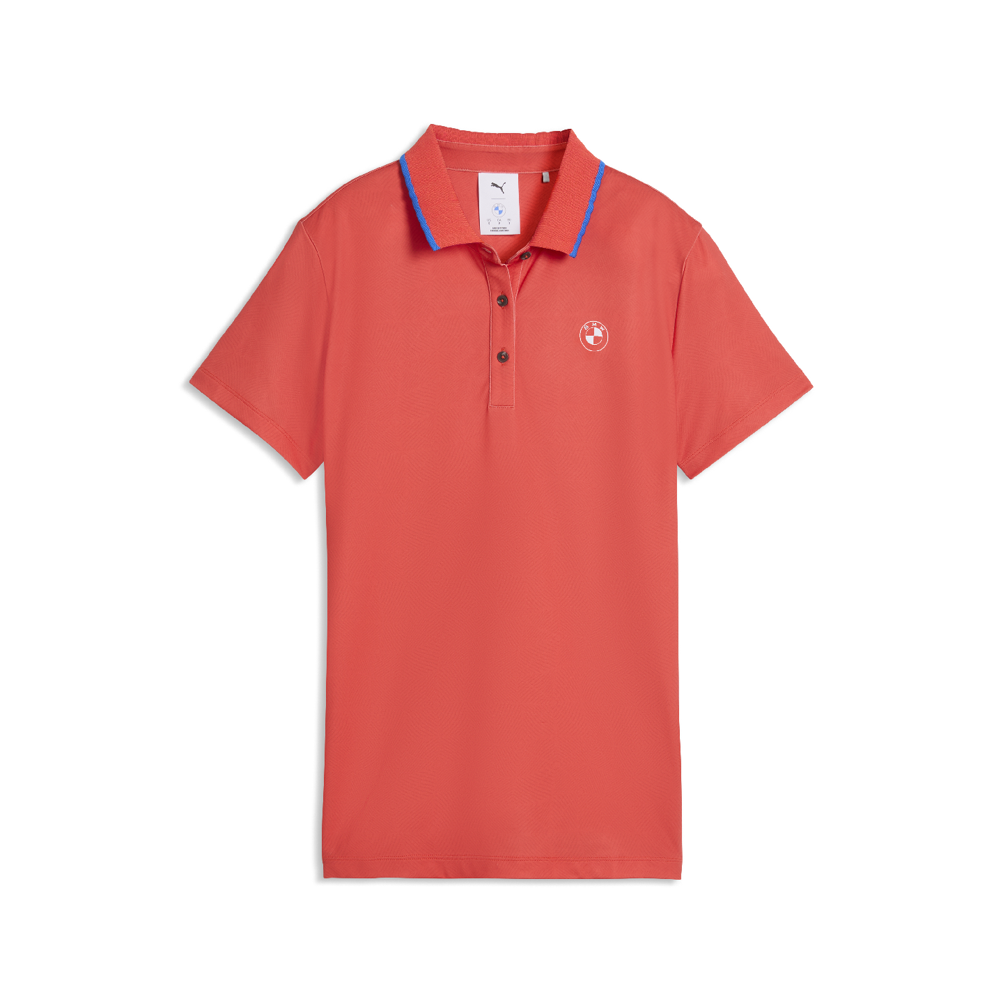 PUMA | BMW Women's Twisted Diamond Polo Dark Orange Regular Fit