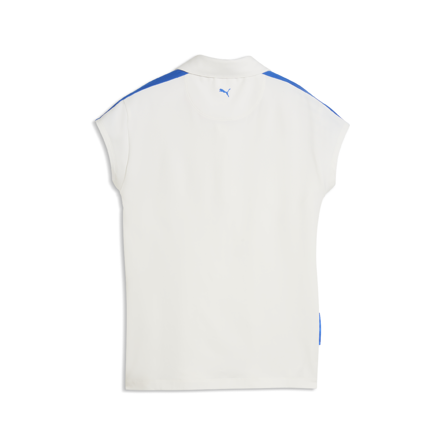 PUMA | BMW Women's Blocked SS Polo Warm White Cap Sleeve view 2