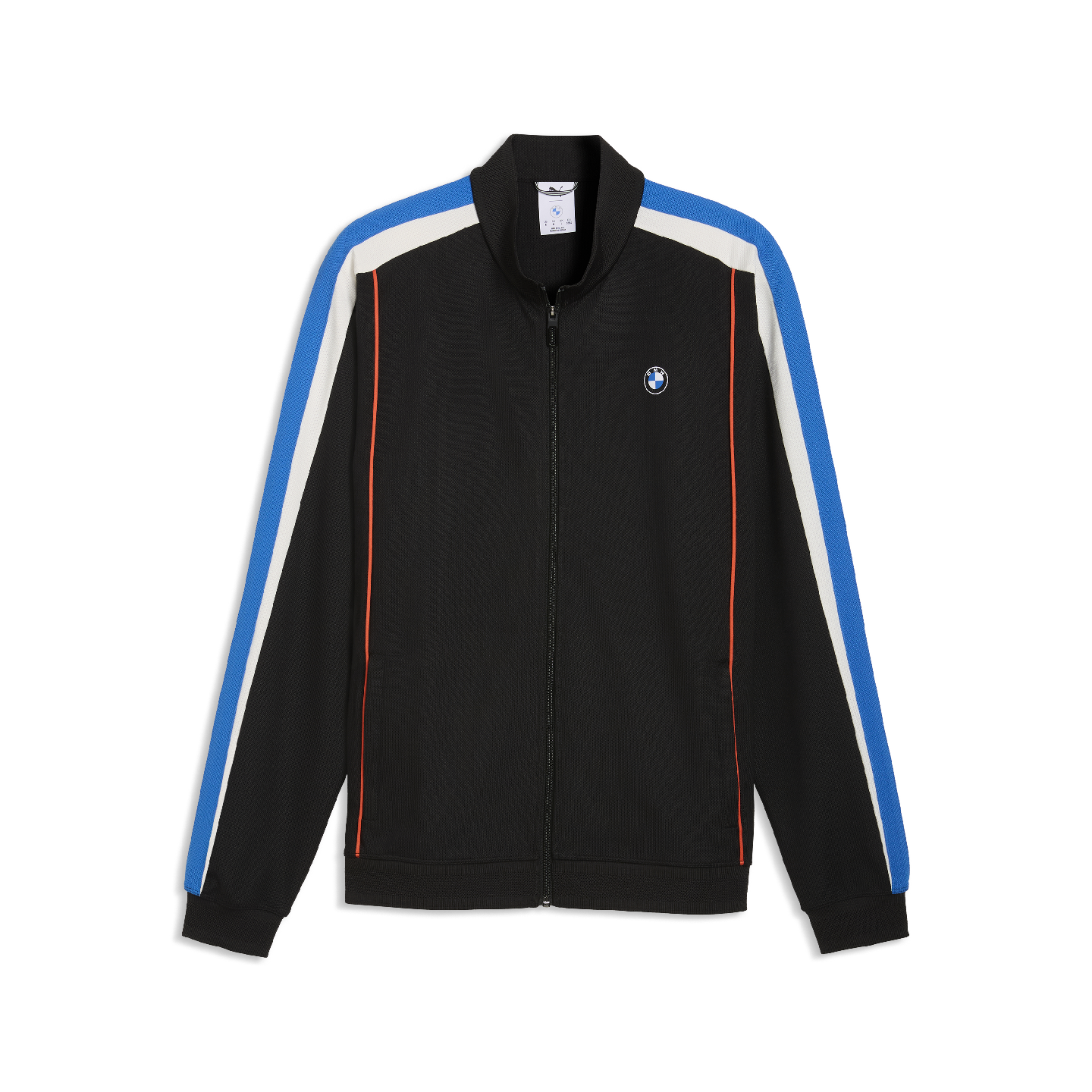 PUMA | BMW Men's T7 Jacket Black Shoulder Stripe Performance Fit