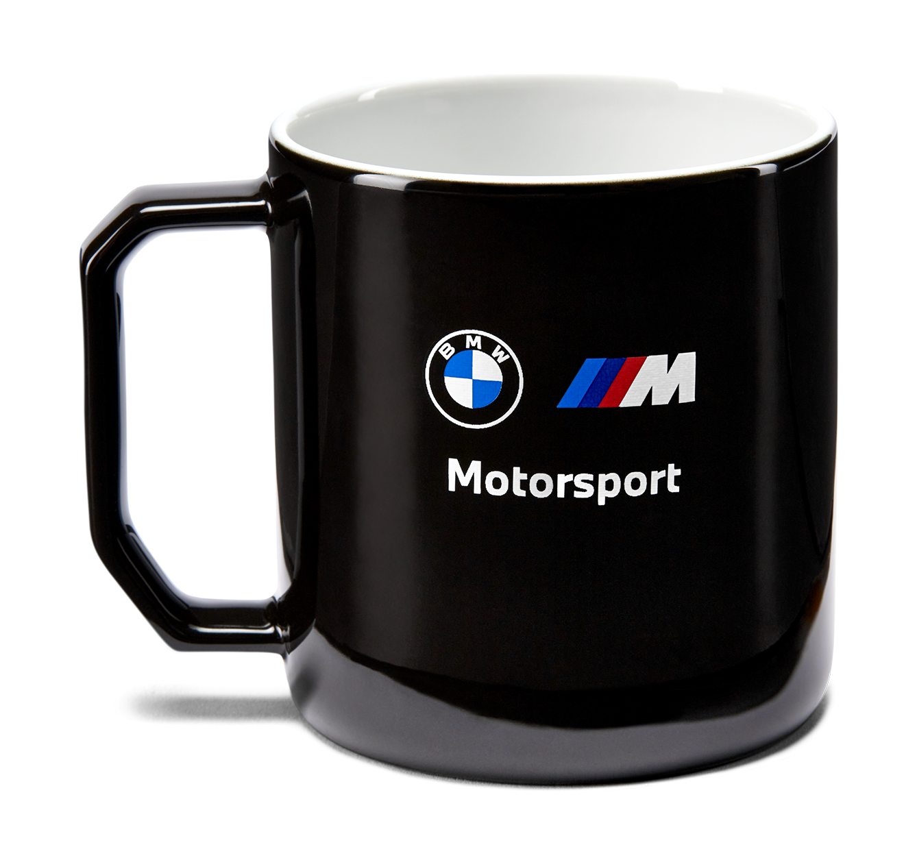 BMW M Motorsport Mug Coloured Logo | Black view 2