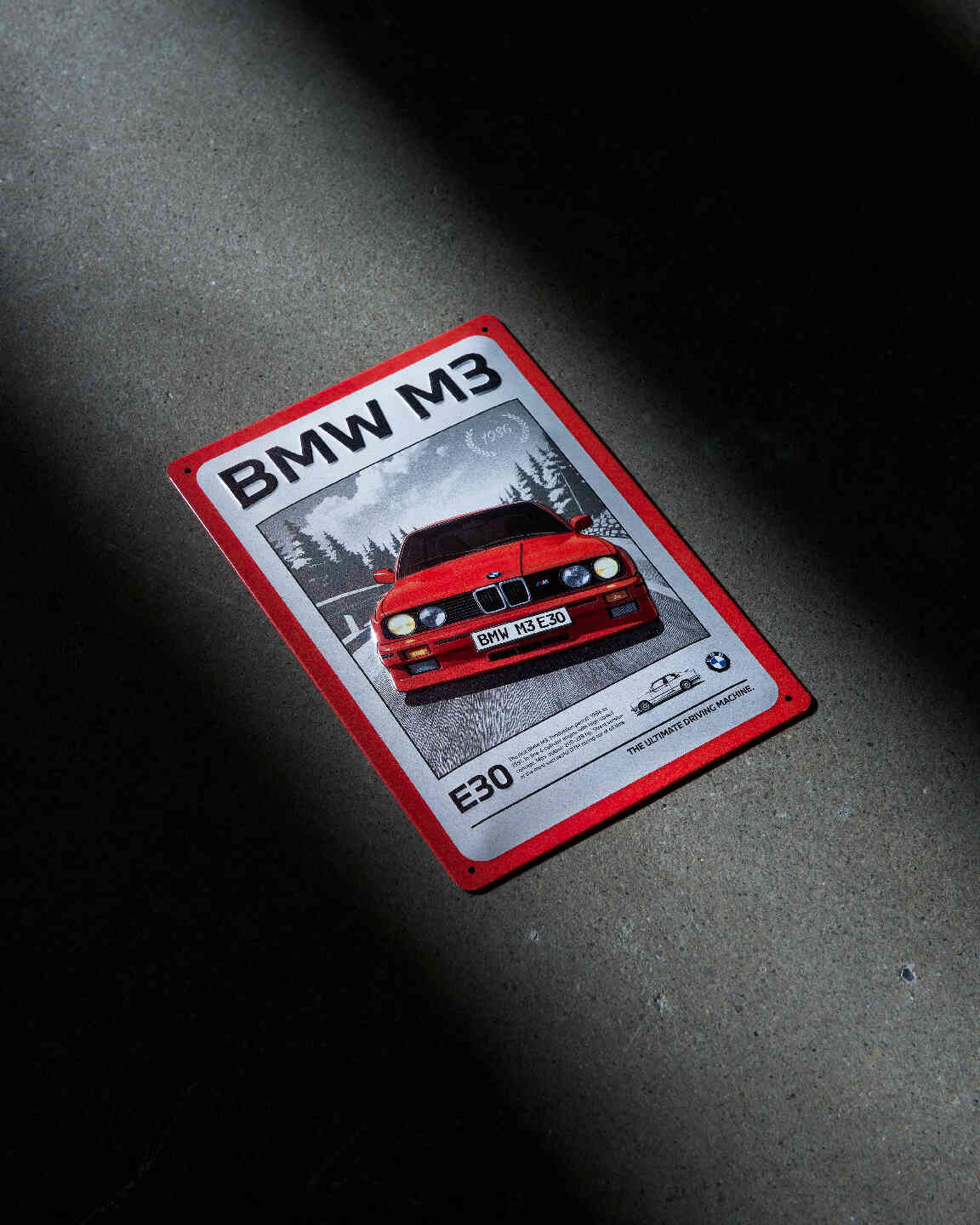 BMW M3 Metal Sign E30