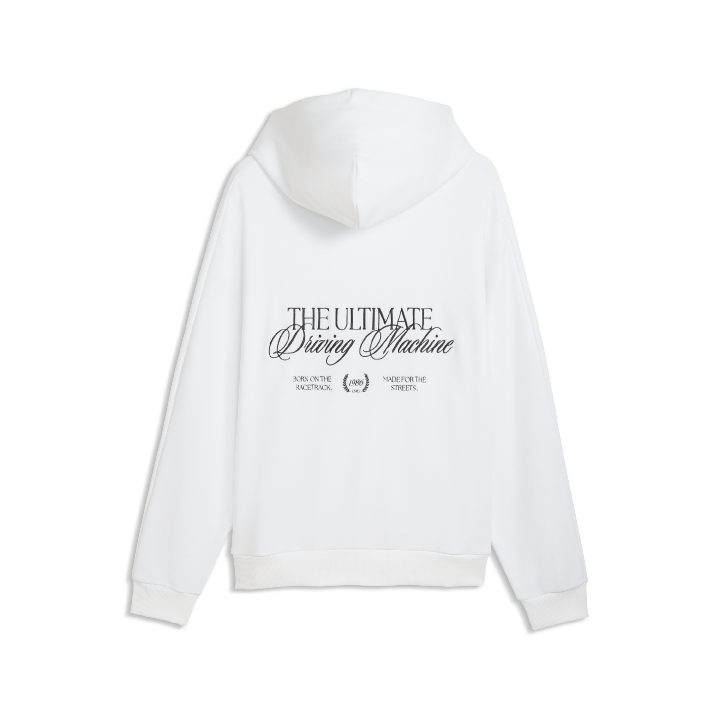 PUMA | BMW M M3 Unisex T7 Hoodie White Relaxed Fit
