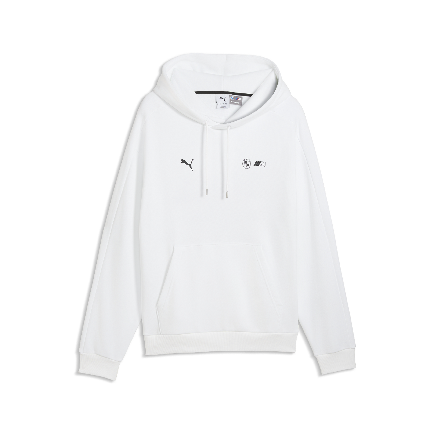 PUMA | BMW M M3 Unisex T7 Hoodie White Relaxed Fit view 2