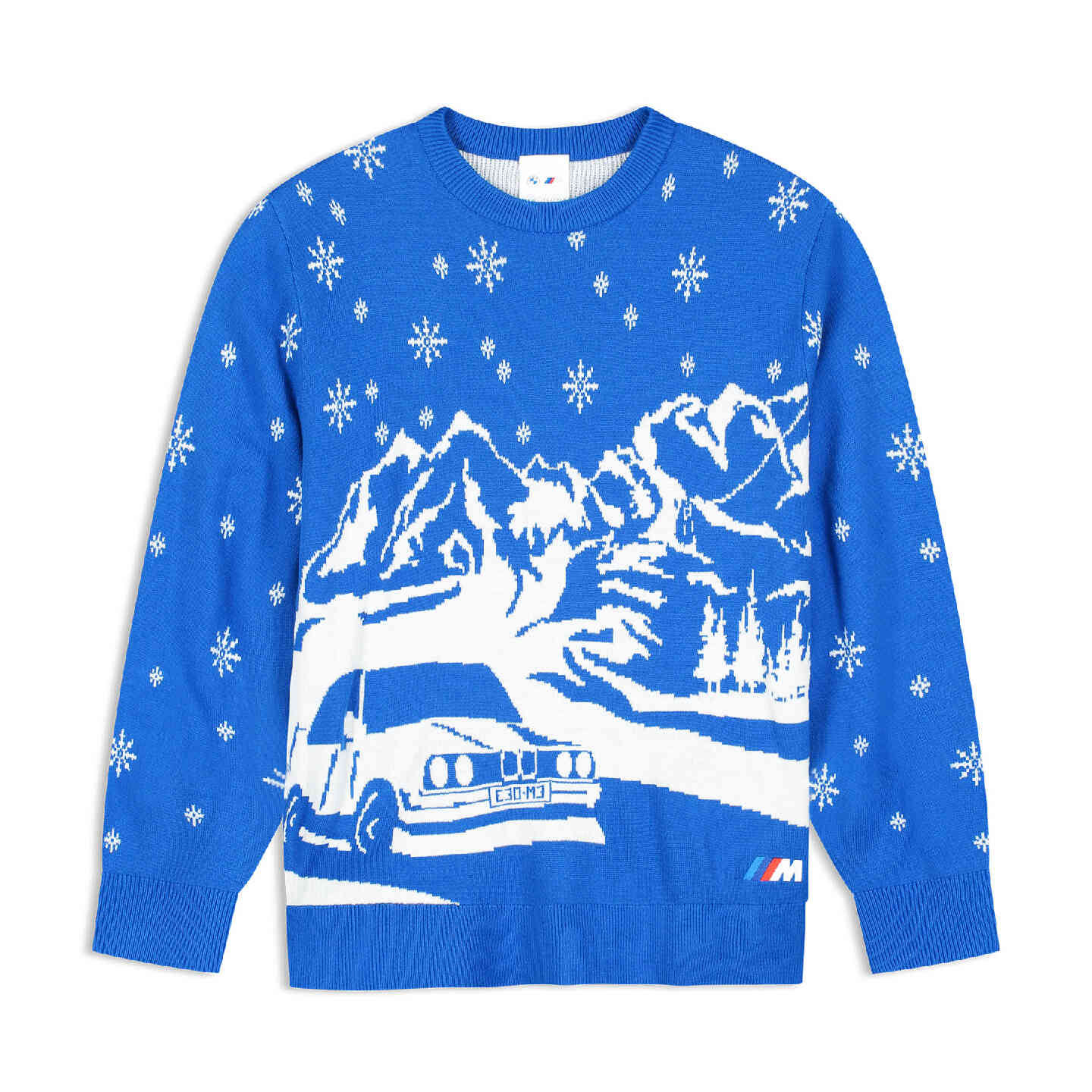 BMW M Unisex Sweater Holiday Regular Fit Blue