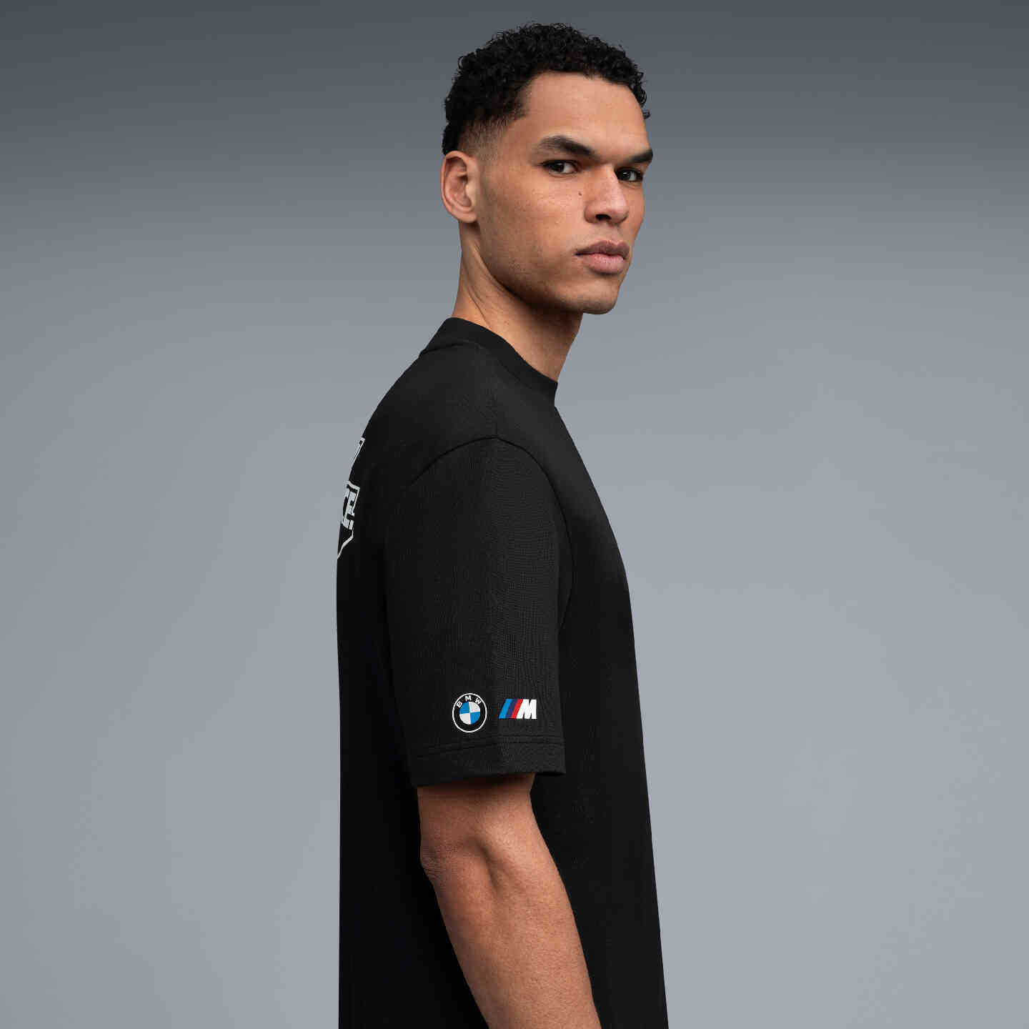 BMW Gen M Unisex T-Shirt Oversized Fit Black  view 4