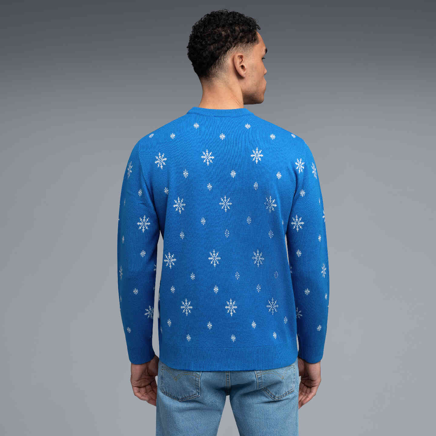 BMW M Unisex Sweater Holiday Regular Fit Blue view 5
