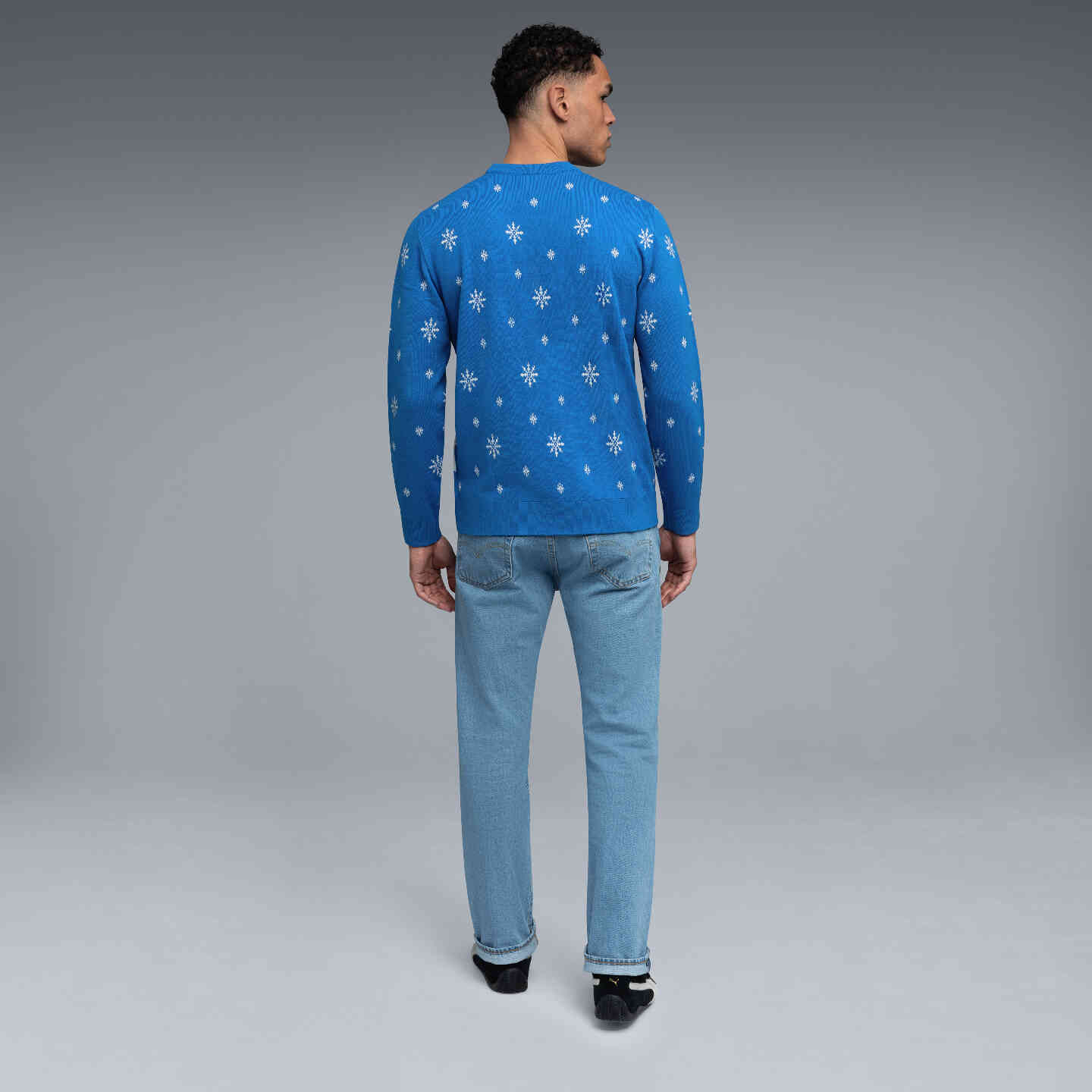 BMW M Unisex Sweater Holiday Regular Fit Blue view 7