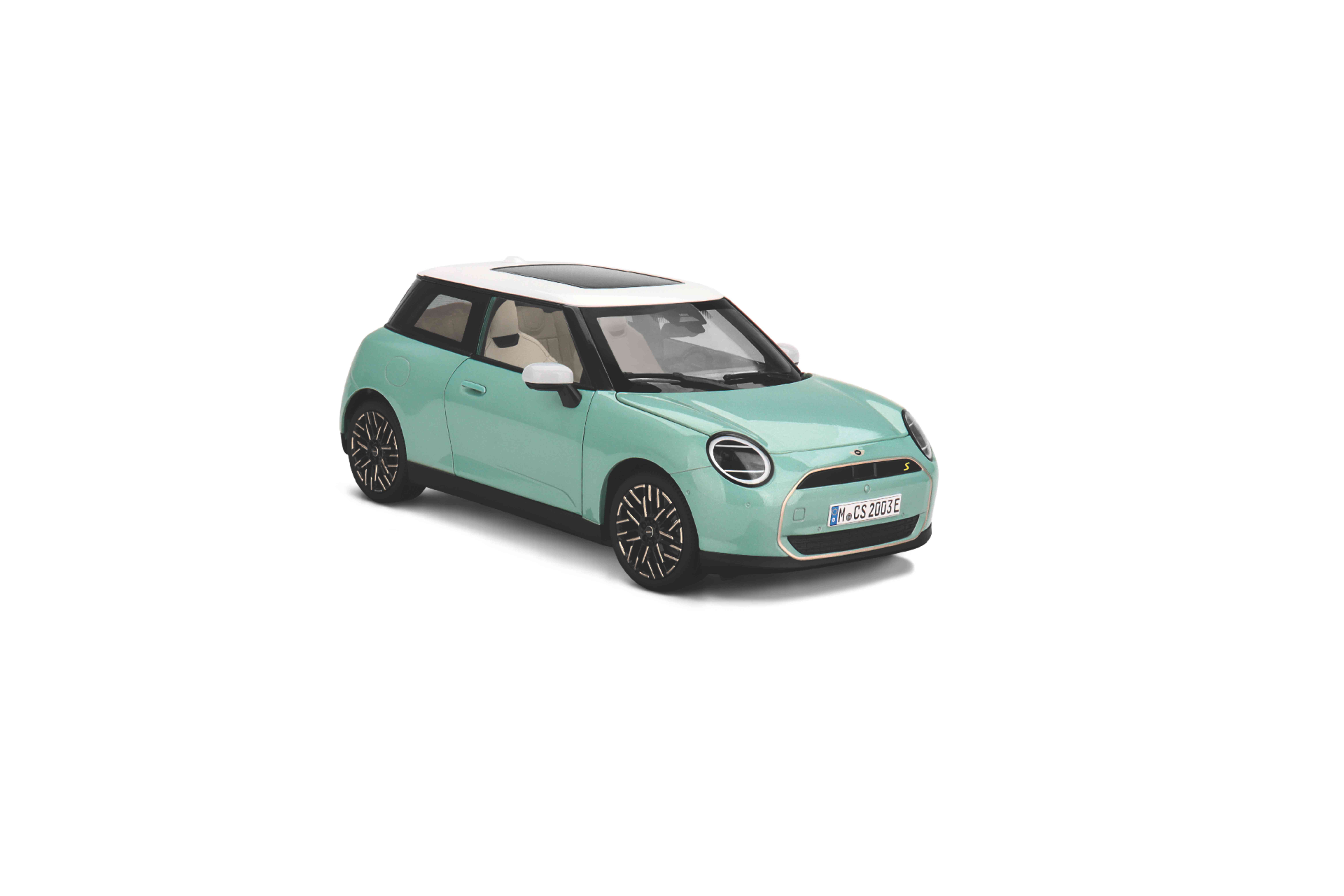MINI Cooper SE Ocean Wave Green