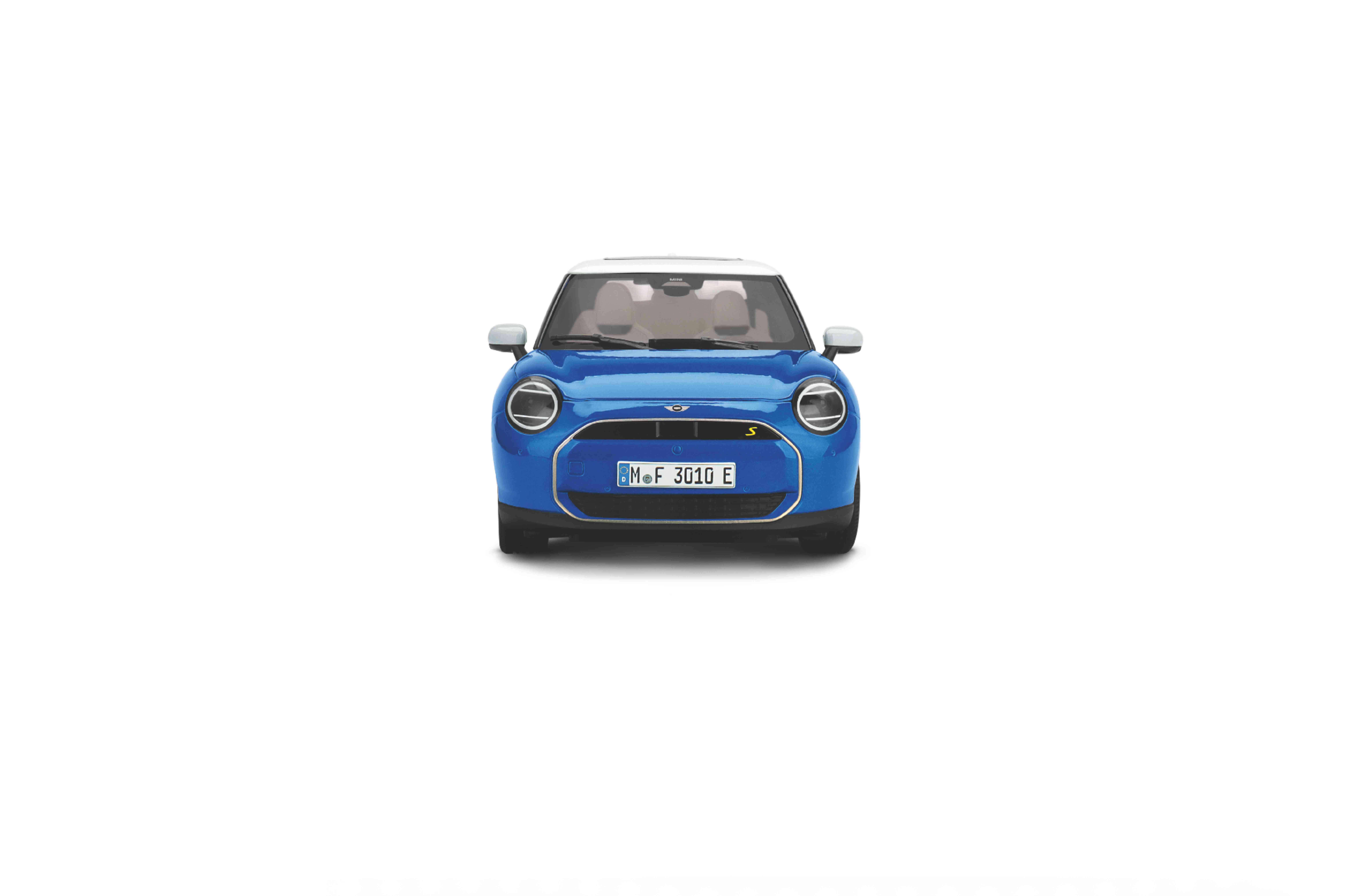 MINI Cooper SE Blazing Blue view 3
