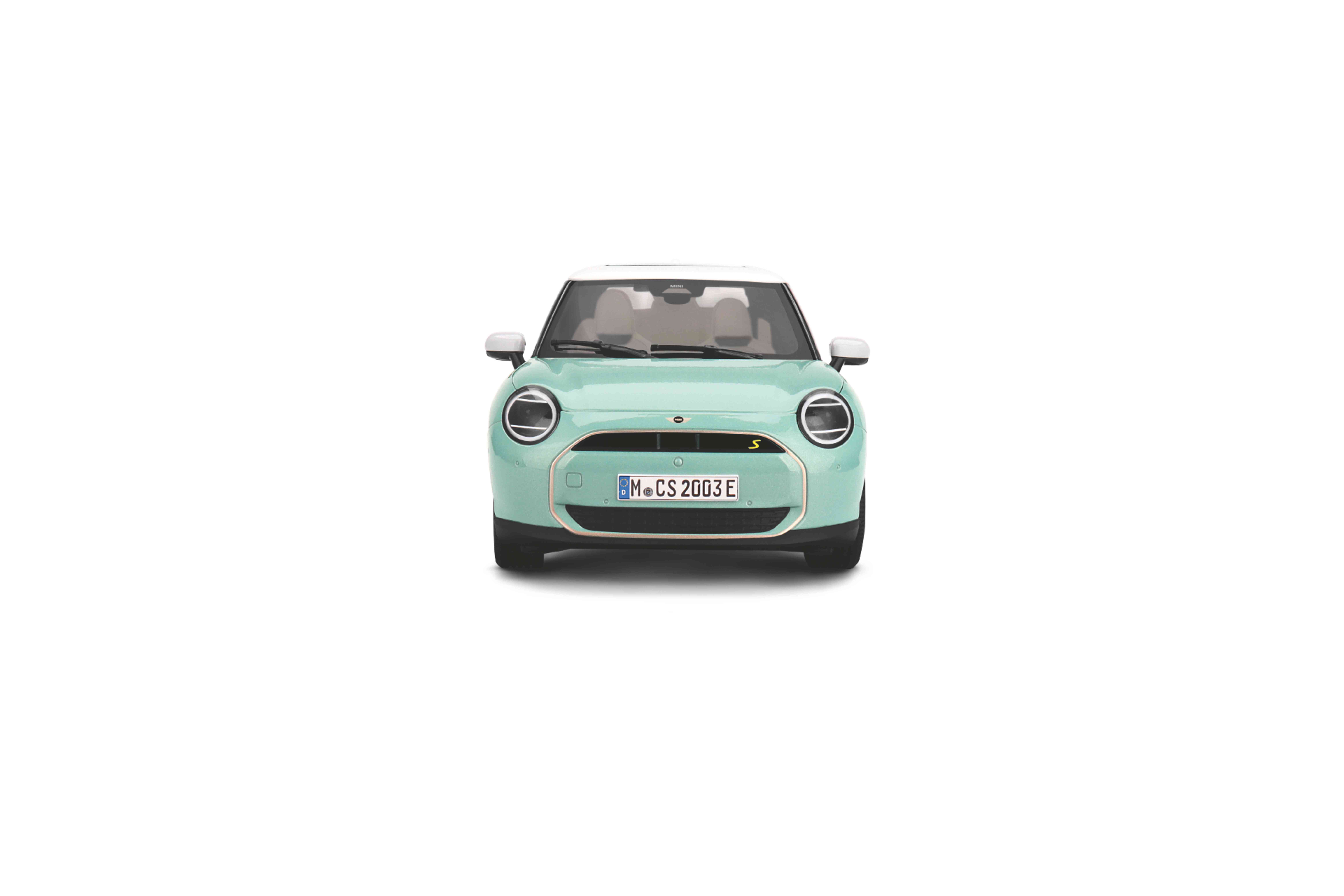 MINI Cooper SE Ocean Wave Green view 3