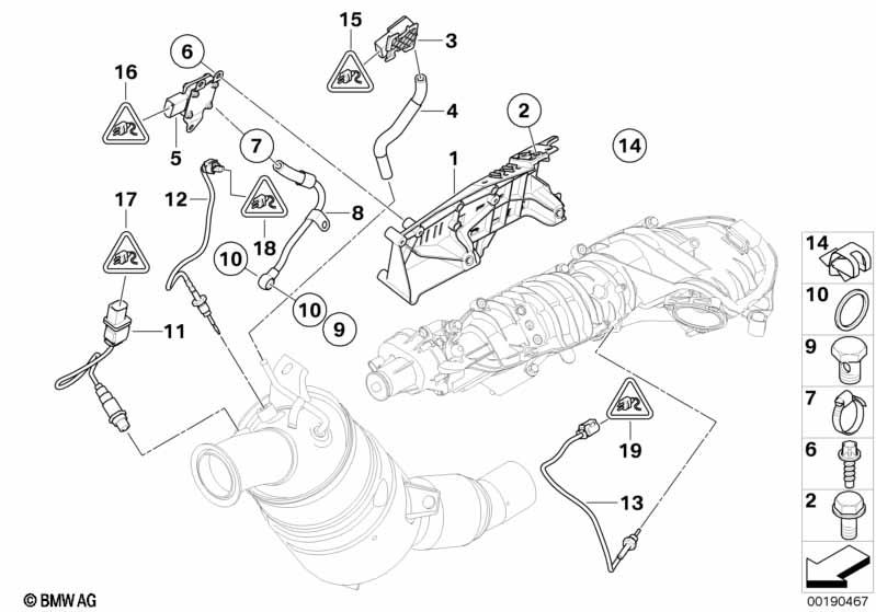 Genuine Exhaust Pressure Sensor view 2