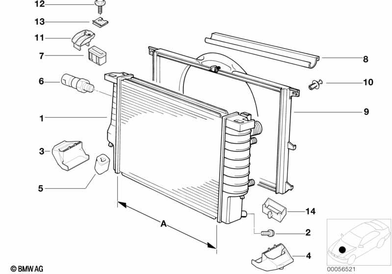 Genuine Radiator 17 11 1 702 969 view 2