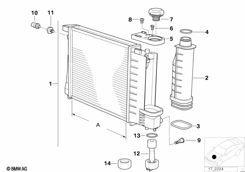 Genuine Radiator 17 11 1 740 699 view 2