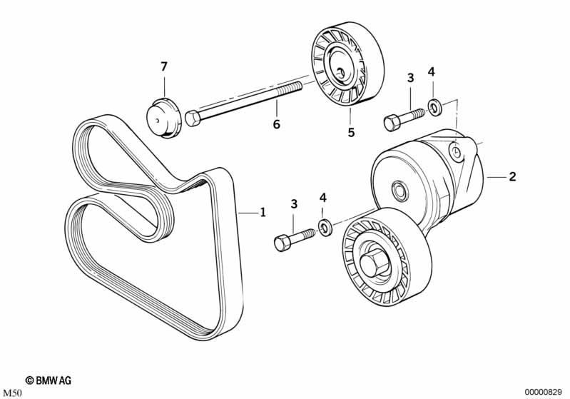 Genuine Complete Hydraulic Alternator V Ribbed Belt Tensioner view 2