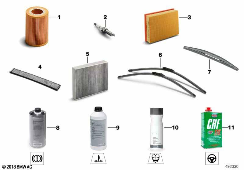 Genuine Air Filter Element 13 71 7 601 868 view 2