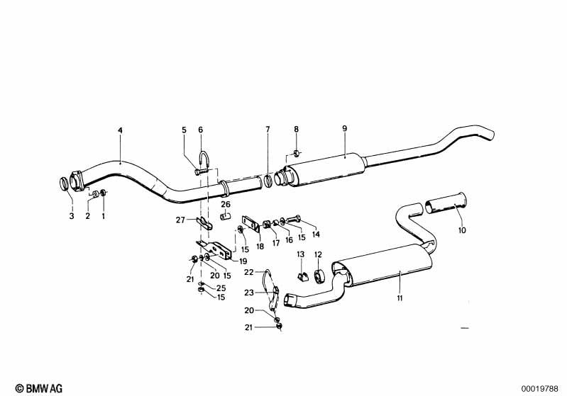 Genuine Exhaust Muffler Gasket Ring 18 11 1 709 239 view 2