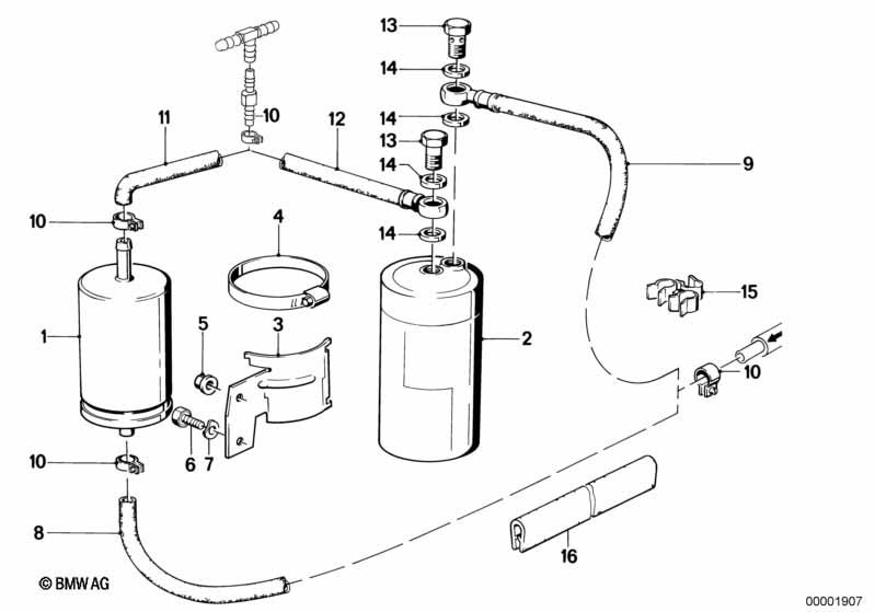 Genuine Fuel Filter 13 32 1 720 101 view 2