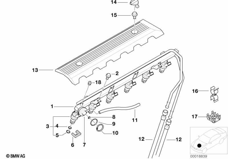 Genuine Petrol Fuel Injection Valve Injector view 2