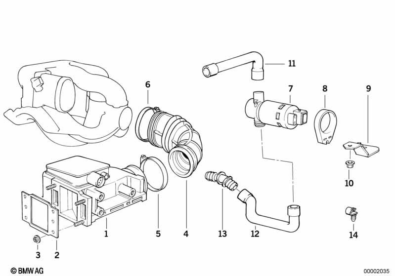 Genuine Volume Air Flow Sensor Rubber Boot view 2