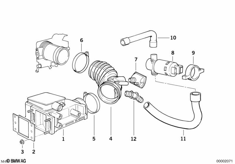 Genuine Volume Air Flow Sensor Rubber Boot 13 71 1 739 574 view 2