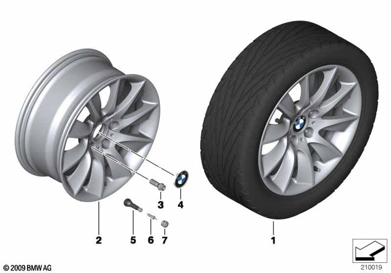 Genuine Alloy Wheel x1 18" Turbine Style 329 Rear 36 11 6 790 175 view 2
