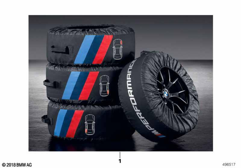 Genuine M Performance Tyre Bags 36 13 2 461 758 view 2