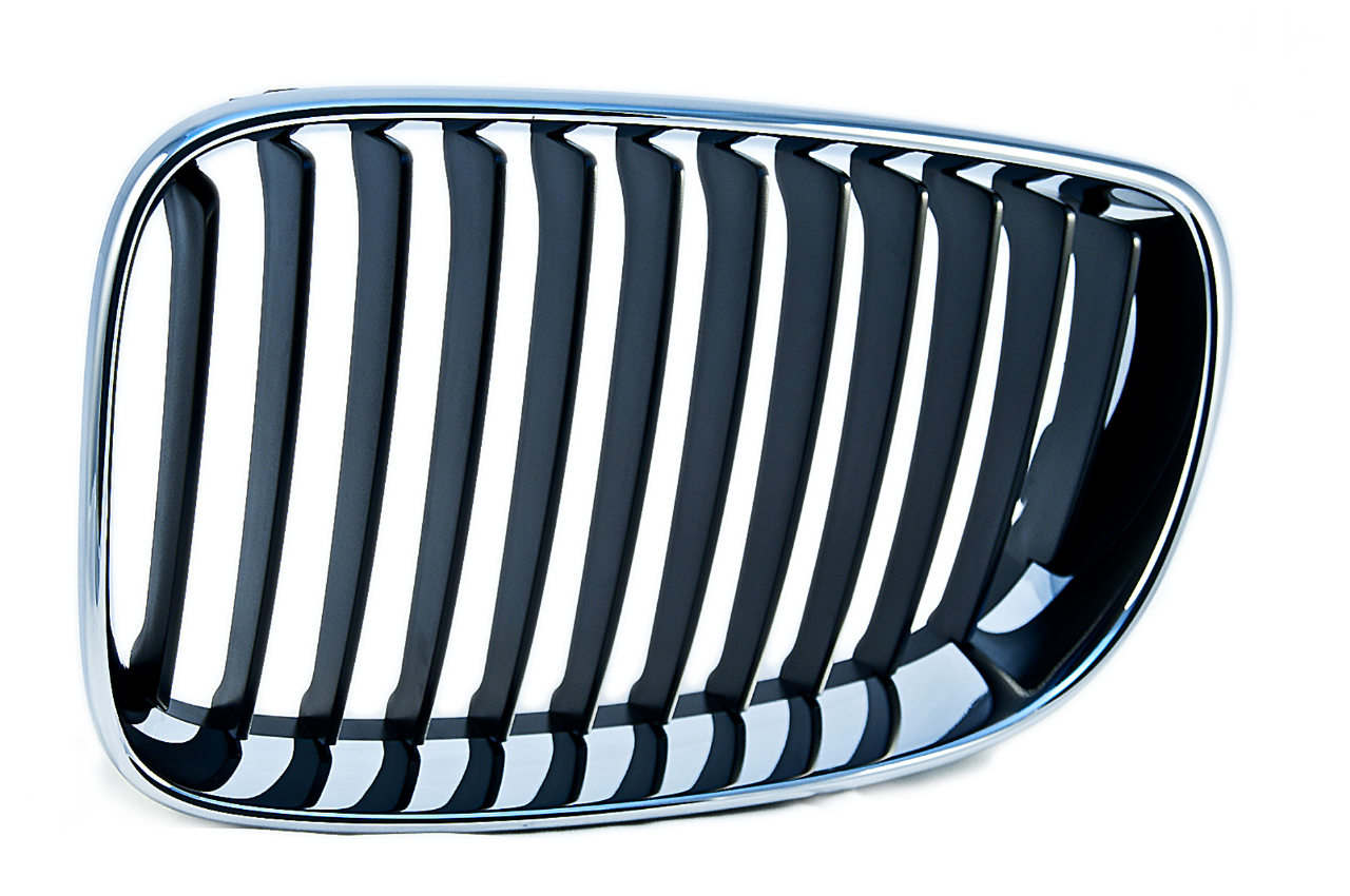 Genuine Front Left Kidney Grille+Chrome Frame 51 13 7 166 439 view 2
