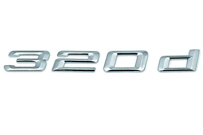 Genuine "320d" Self-Adhesive Sticker Badge Emblem 51 14 7 157 558 view 2