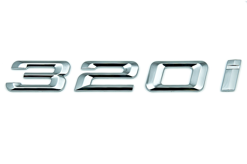 Genuine "320i" Adhesive Sticker Badge Emblem 51 14 7 166 209 view 2