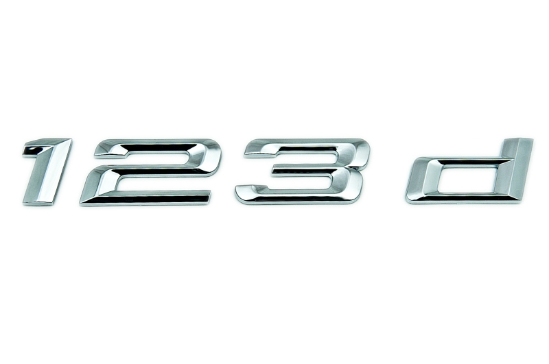 Genuine "123d" Adhesive Sticker Emblem 51 14 7 183 157 view 2