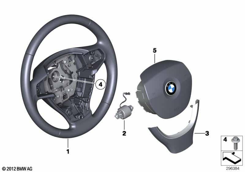 Genuine Steering Wheel Cvoer Trim Burr Walnut Wood 32 33 6 787 426 view 2