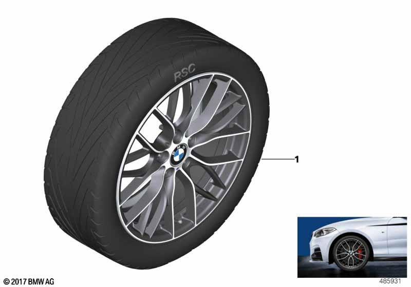 Genuine M Performance 4x 20" Alloy Wheels & Tyres Style 405 M view 2