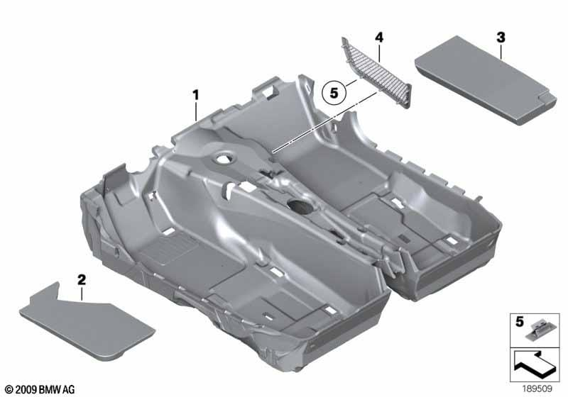 Genuine Interior In Car Parcel Storage Net Front Floor 51 47 9 128 456 view 2