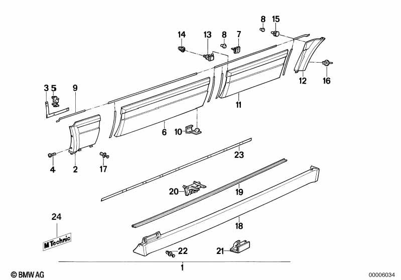 Genuine Door Sill Wheel Arch Clamp 51 71 1 938 940 view 2