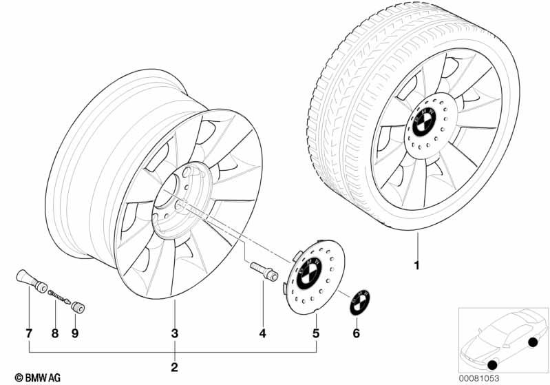 Genuine Alloy Wheel x1 15" Star Spoke 83 Rim 36 11 6 751 763 view 2